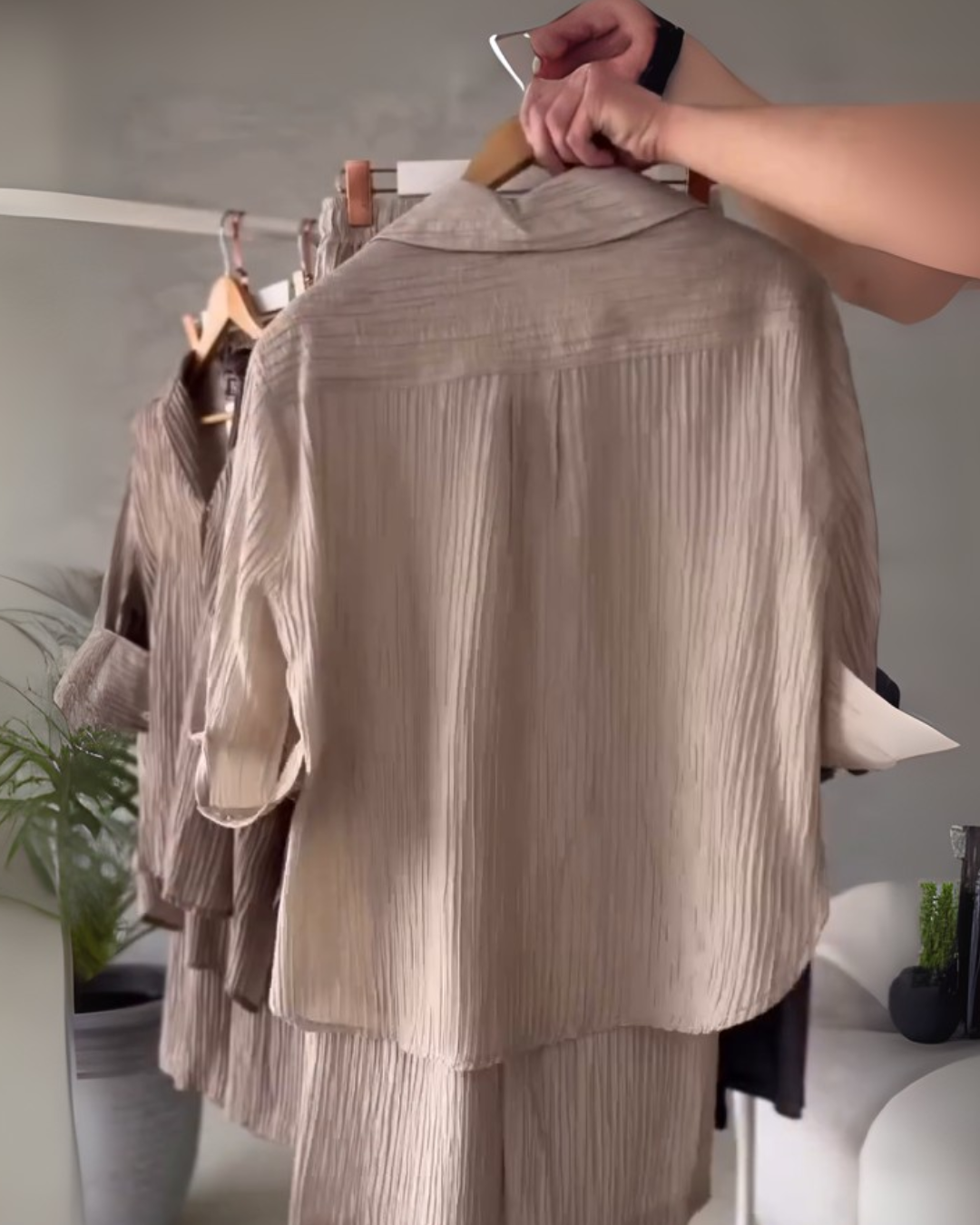 Crezzo Beige Co-ord Set