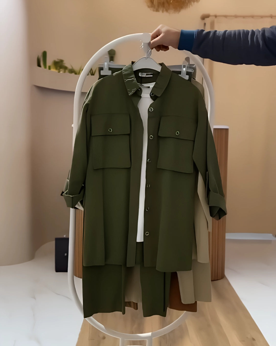 Atlas Cargo Co-ord Set (Olive Green)