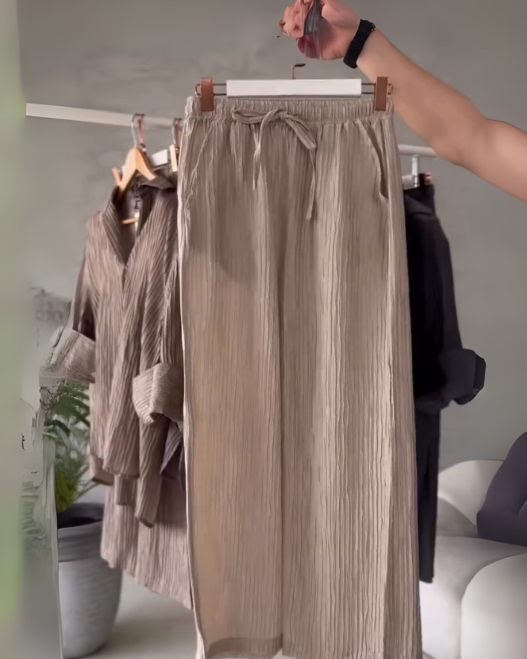 Crezzo Beige Co-ord Set