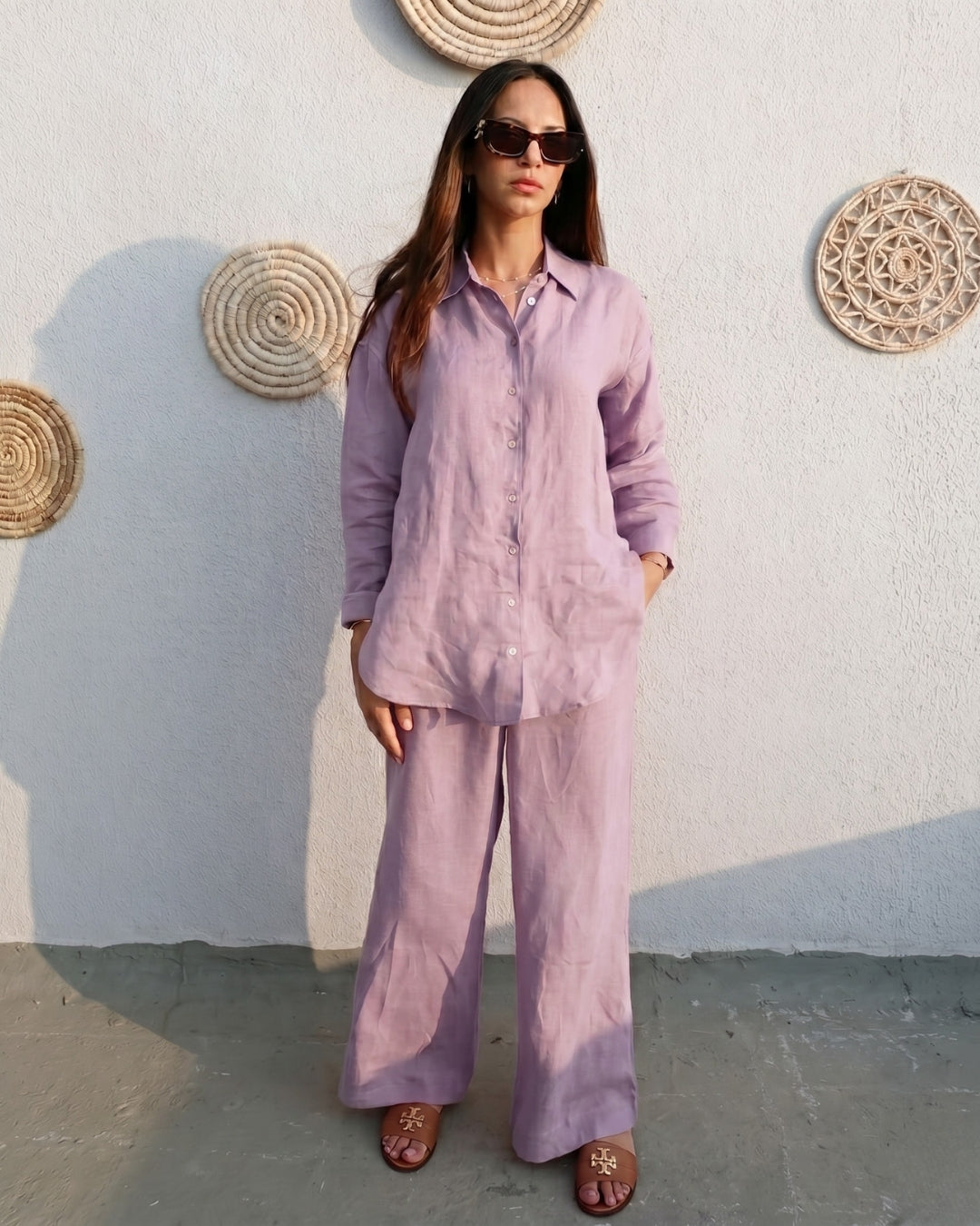 Vayra - Lavender Breeze Linen Co-ord