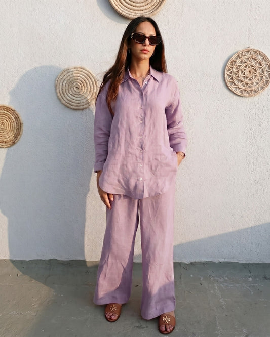 Vayra - Lavender Breeze Linen Co-ord