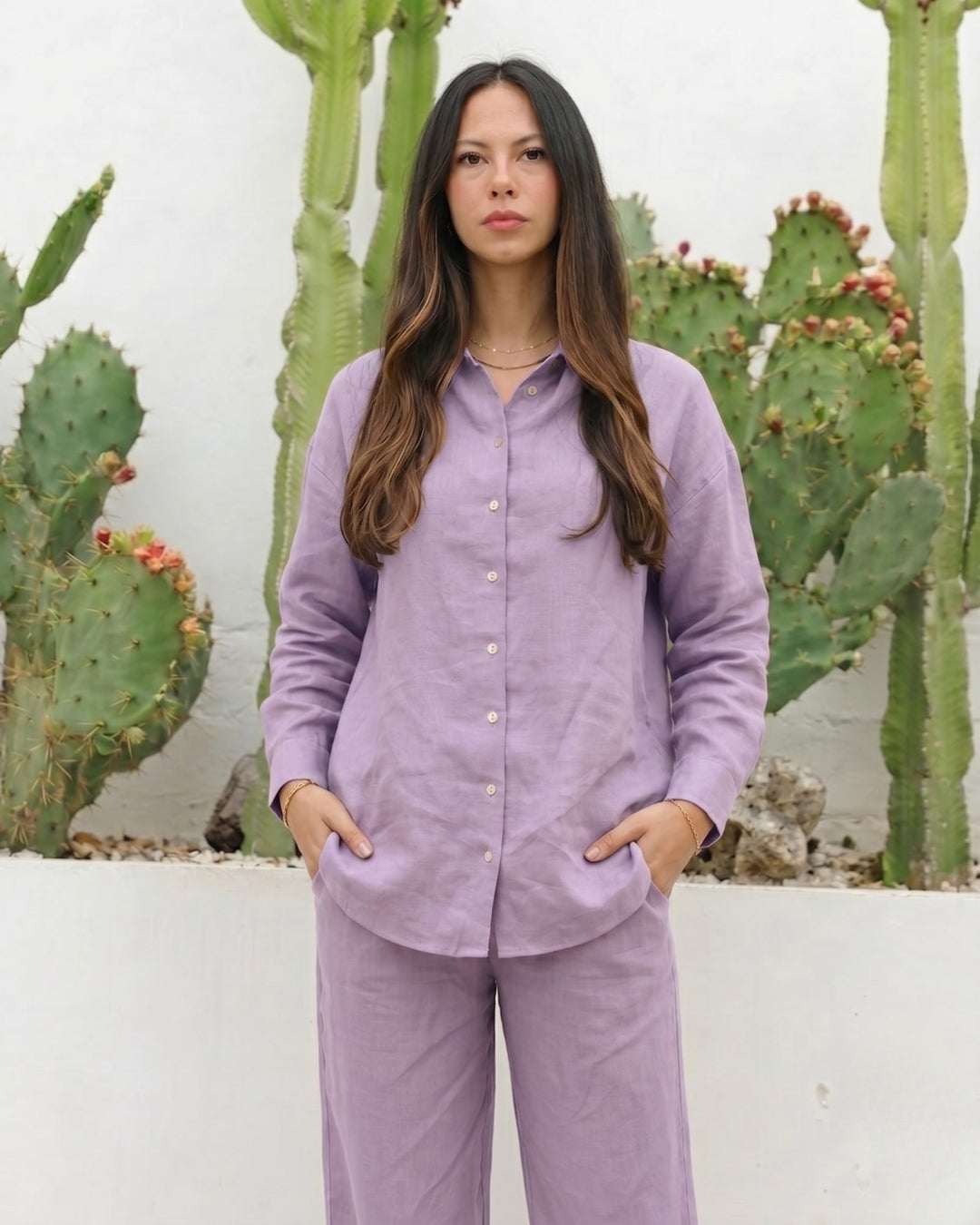 Vayra - Lavender Breeze Linen Co-ord