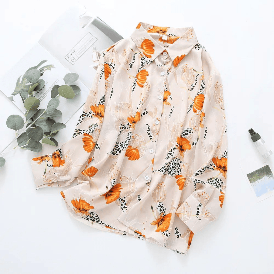 Elegant Orange Botanical