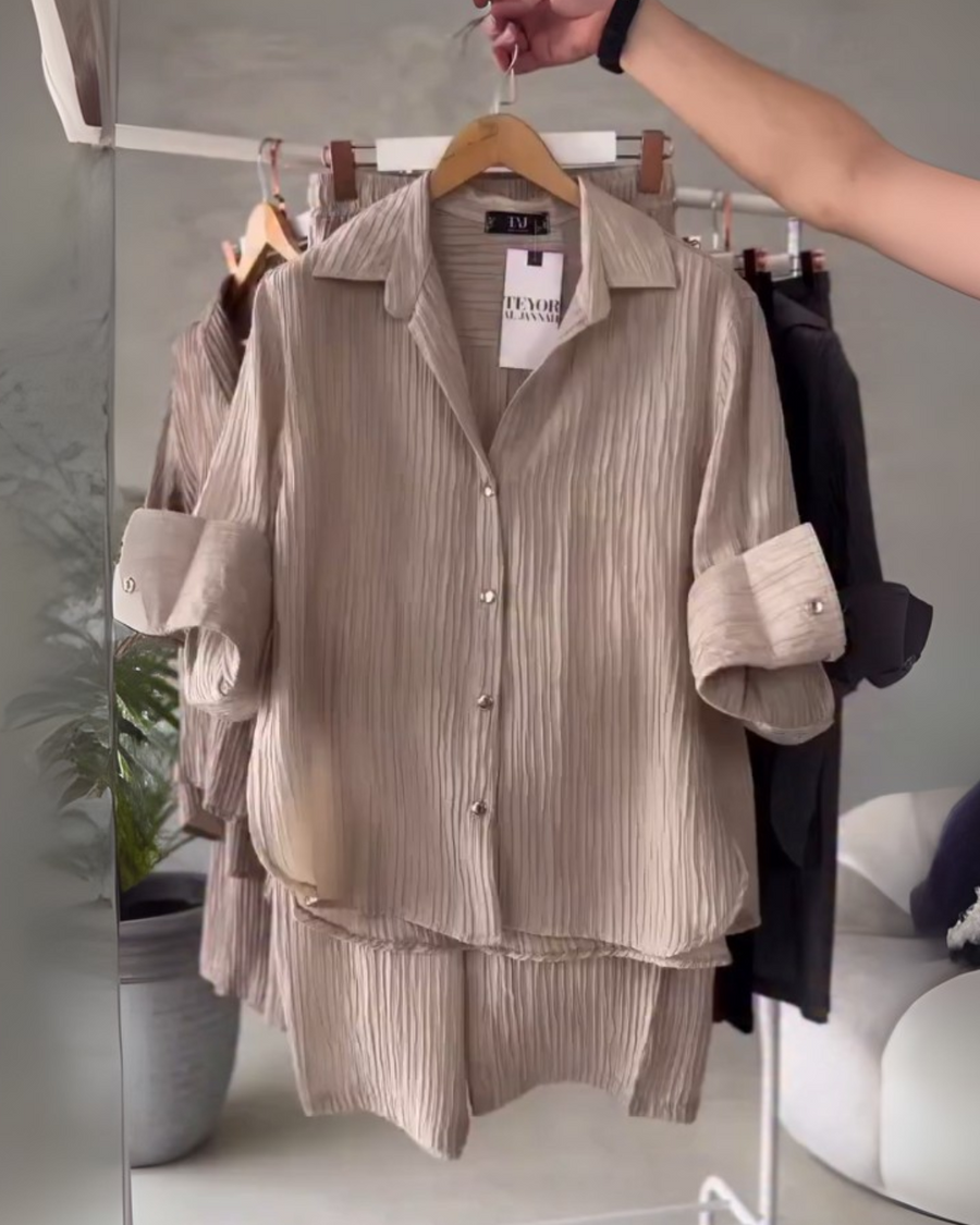 Crezzo Beige Co-ord Set