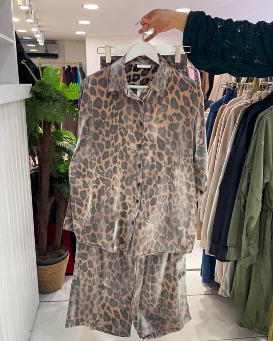 Vezra - Leopard Print Matching Co-Ord Set
