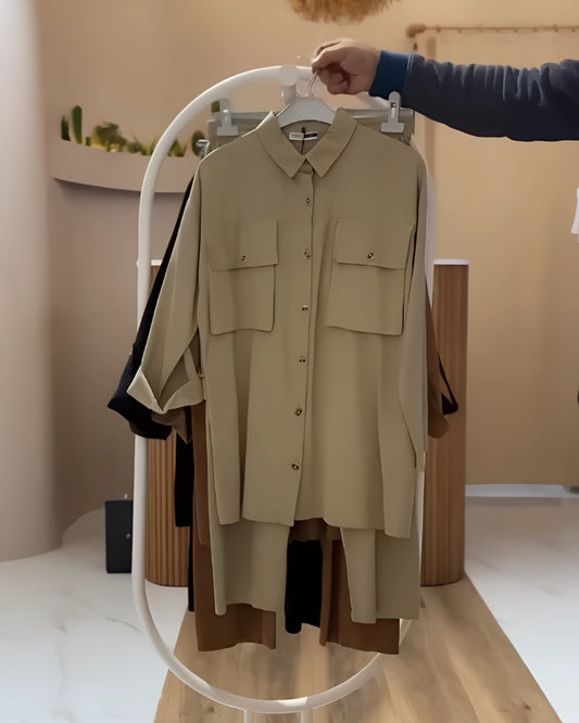 Atlas Cargo Co-ord Set (Beige)